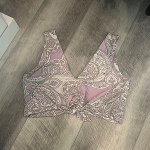 Montce lavender paisley bikini top